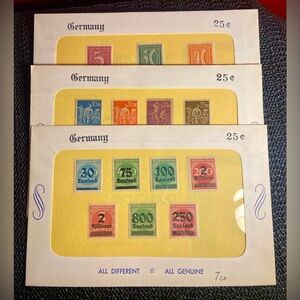 Germany Postage Stamps Antique Lot Of 19 NM